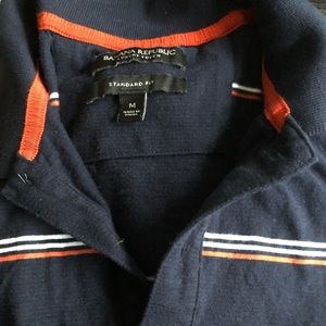 Banana republic polo short sleeve striped